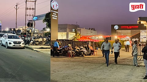 Jalgaon News | नॅशनल हायवेचा रस्ता की शोरूमची खासगी पार्किंग? 'न्हाई'च्या सर्विस रोडवर शोरूमधारकांचा डल्ला