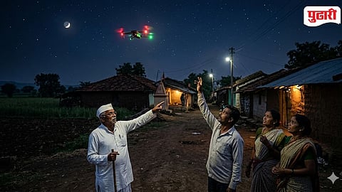Radhanagari Kagal Drone Sighting Night