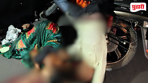 Nanded accident | नांदेड-हैदराबाद महामार्गावर भीषण अपघात: ट्रॅक्टरला दुचाकीची धडक, 2 जागीच ठार 