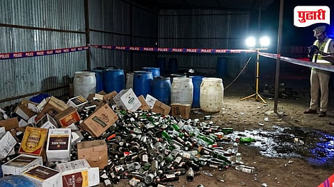 Dhule crime | शिरपूर तालुक्यात बनावट देशी दारू तयार करण्याचे केंद्र उध्वस्त