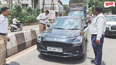Lonavala Traffic Police Action