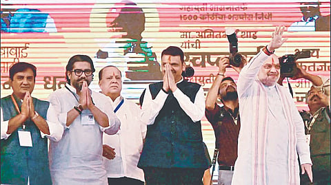 Amit Shah visit: अमित शहा यांच्‍या दौर्‍यात शिवेंद्रराजेंचा ऑरा चर्चेत