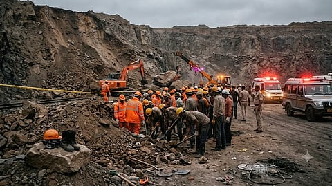 Bengaluru Migrant Quarry Labourers Killed    