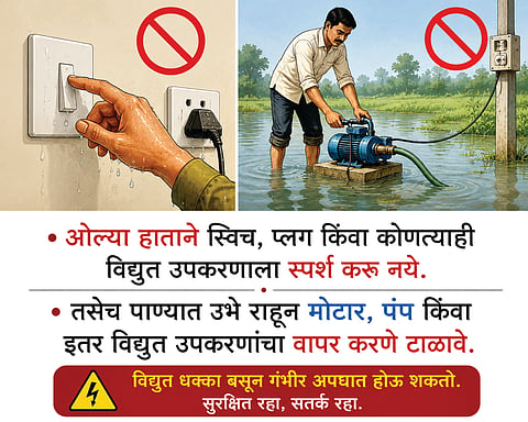 Electrical Safety : शेतकऱ्यांनो, पावसाळ्यात विजेपासून सावध रहा