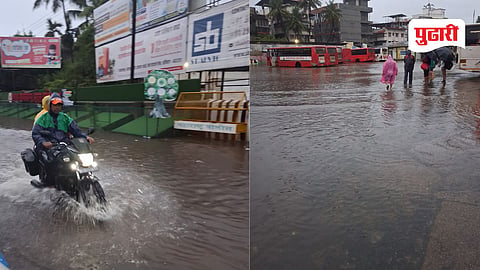 Alibaug drain cleaning failure : अलीबागच्या नालेसफाईची पहिल्याच मोठ्या पावसात पोलखोल