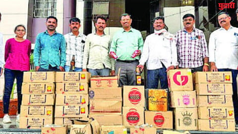 Illegal liquor : सव्वा लाखाचा अवैध मद्यसाठा जप्त
