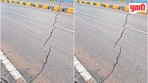 Dhayari Flyover Crack