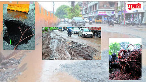 Nashik Potholes Traffic 