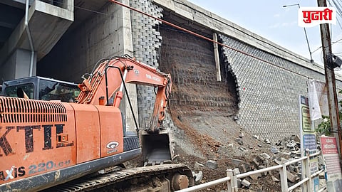 Nagpur Nanded Flyover Embankment Collapse