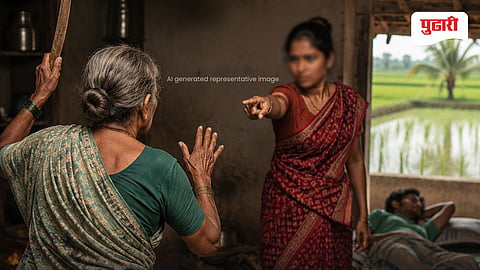 mother in law daughter in law fight AI Generated Image