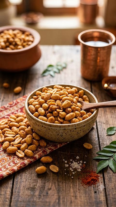 Salted peanuts