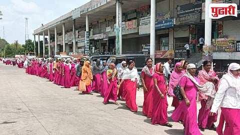 Washim Asha Workers Protest 