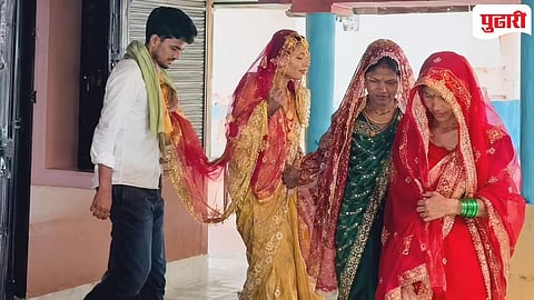 Three sisters marry one man | तिन रिलस्टार बहिणींनी एकाच मुलाशी बांधली लग्नगाठ! 