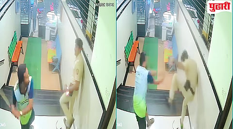 Kalyan Crime : कल्याणात पोलिसावरच मद्यधुंद तरुणाचा काठीने हल्ला; संपूर्ण थरार CCTV मध्ये कैद