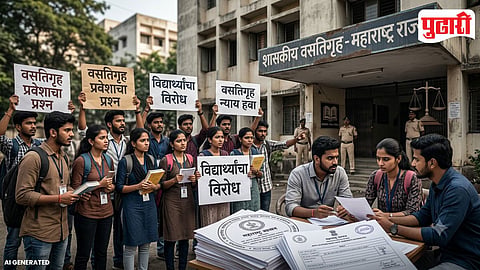Government Hostel Admission Student Protest