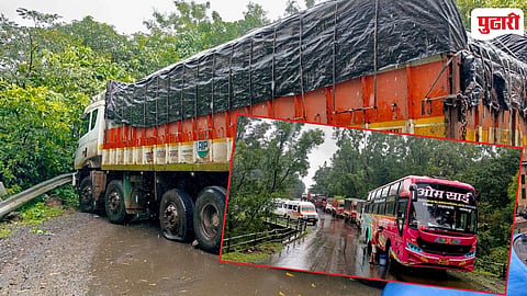Malkapur Anuskura Road Traffic Jam