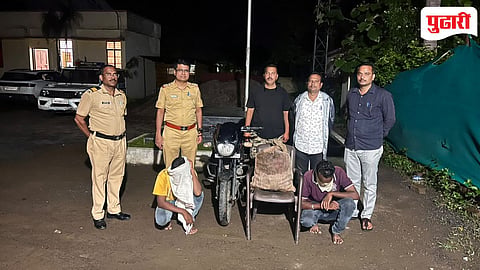 Nanded crime news: देगाव फाट्यावर देशी दारूची चोरटी वाहतूक उधळली; ७७ हजारांचा मुद्देमाल जप्त