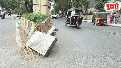 Pimpri Chinchwad Road Divider Issue