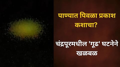 Chandrapur News : रात्रीच्या अंधारात तलावात 'गूढ' लखलखाट; चंद्रपुरात कुतूहल, ग्रामस्थांची रांग!
