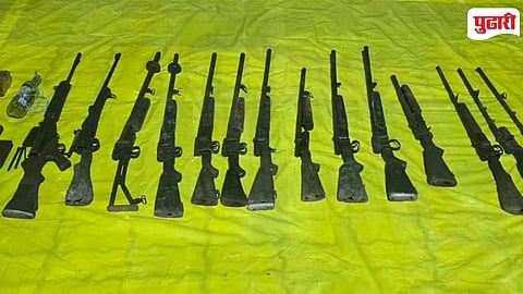 Kumnar Forest Maoist Arms Seized 