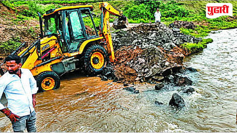 Flooded Bridge Damaged