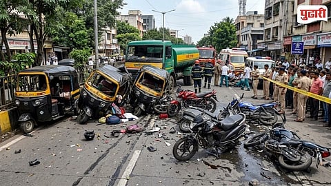 Kalyan Tanker Auto Rickshaw Accident