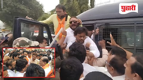Parbhani news: परभणीत उपमुख्यमंत्री एकनाथ शिंदे यांच्या सभेपूर्वी आंदोलन