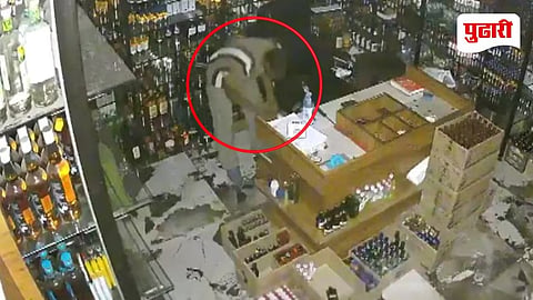 Nagpur Liquor Shop Theft  Viral Video