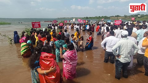 Ujani Dam Fishermen Protest