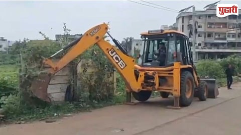MLA Kishor Jorgewar Property Wall Demolition