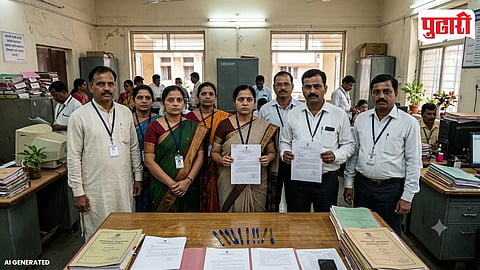 Agriculture Department Pen Down Protest