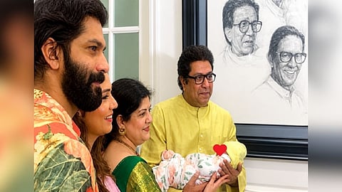 raj thackeray becomes grandfather second time amit mitali baby girl