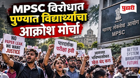 MPSC Paper Leak Pune Student Protest