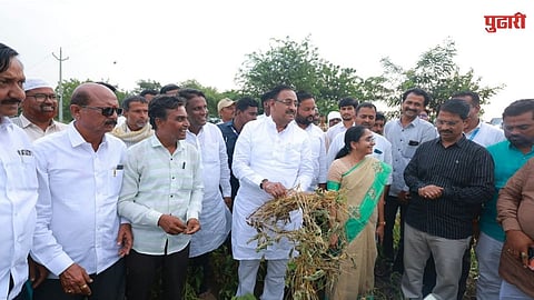  Babasaheb Patil  Chakur Crop Inspection 