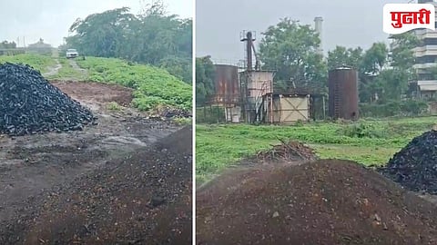 यशवंत सहकारी साखर कारखान्याच्या जागेत बेकायदा कोळसाभट्टी!