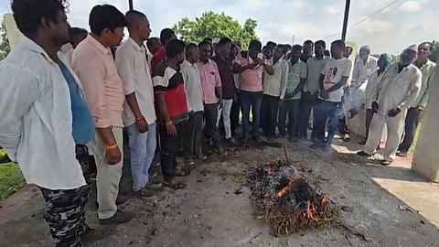 Soybean farmers protest 