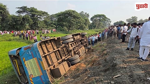 Gadchiroli Chamorshi Road Bus Steering Lock
