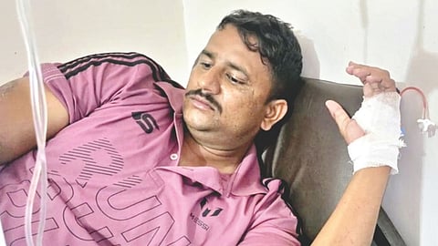 Satara Crime : म्हसवडमध्ये वाळूची तपासणी केल्याने पोलिसाला नेले फरपटत