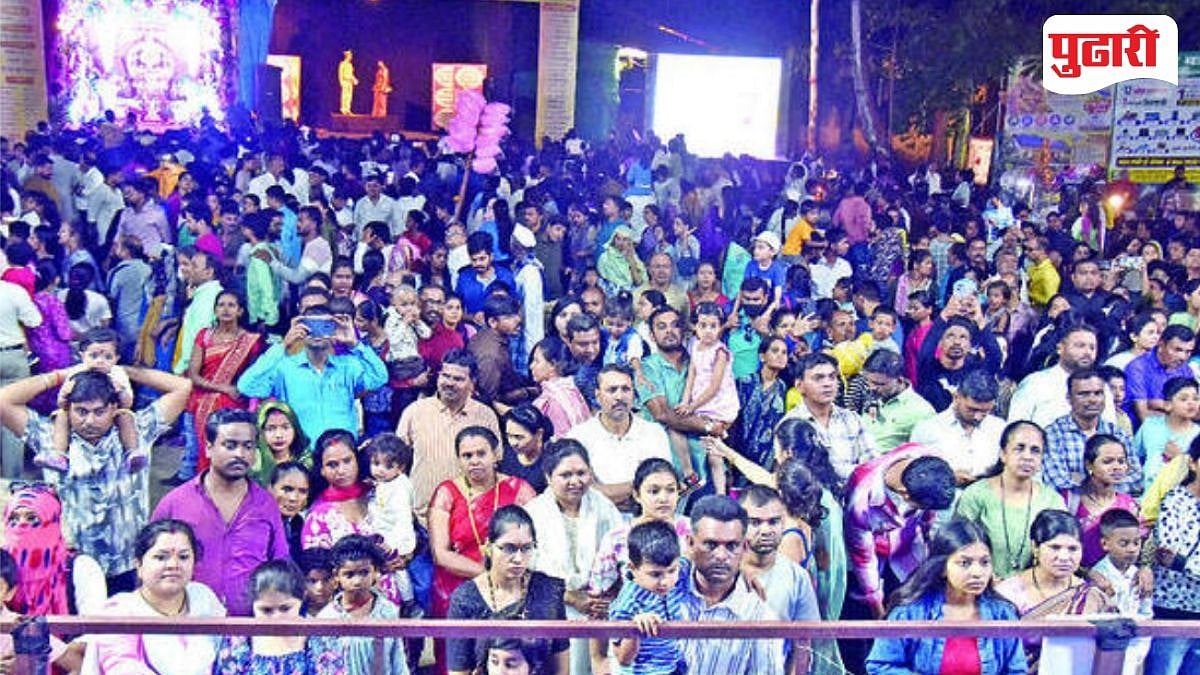 पावसाची उसंत; नाशिकमध्ये गणेशोत्सवाला भाविकांची गर्दी
