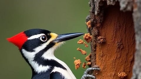 Woodpecker | झाडावर चोचीने सतत घाव; सुतार पक्ष्याला इजा का होत नाही? जाणून घ्या गुपित