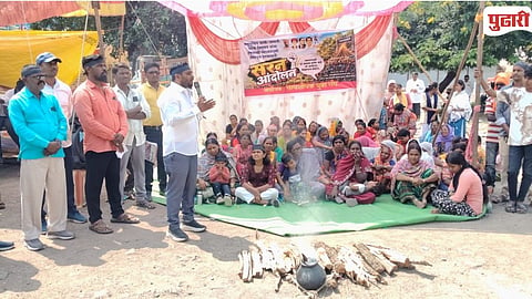 Crematorium Protest Parbhani