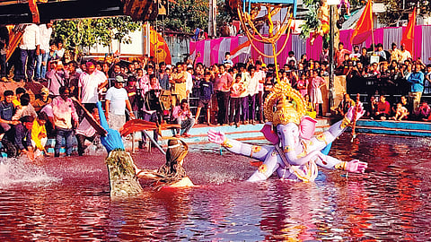Belgaum Ganesh Visarjan : श्री विसर्जन तिसऱ्या दिवसापर्यंत 