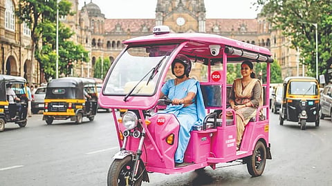 Pink E Rickshaw