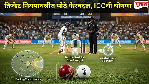 Cricket rules big Change : आंतरराष्ट्रीय क्रिकेट नियमावलीत मोठे फेरबदल; ICCकडून 'प्लेइंग कंडिशन्स' जाहीर