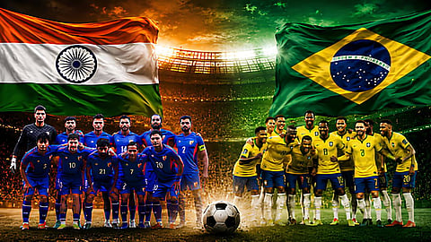 India vs Brazil Football Match