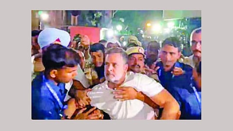 Rahul Gandhi Election Commission protest 