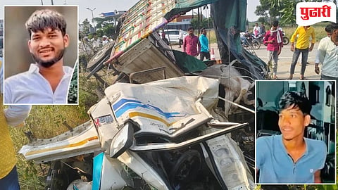 Beed Accident | केज-मांजरसुंबा रोडवर भीषण अपघातात दोन सख्या भावांचा जागीच मृत्यू, पाच जनावरेही दगावली: पिक-अपला टिप्परची धडक! 