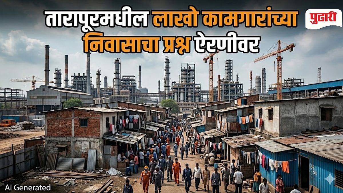 Tarapur Worker Housing Crisis: तारापूरमधील लाखो कामगारांच्या निवासाचा ...