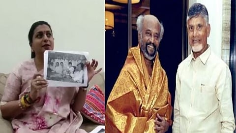 ரோஜா, ரஜினிகாந்த், சந்திரபாபு நாயுடு