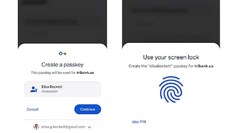 Google passkey